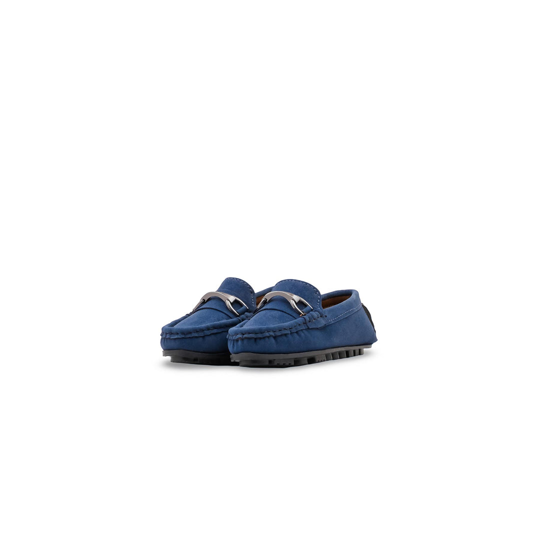 Boys Navy Formal Moccassin KD8451