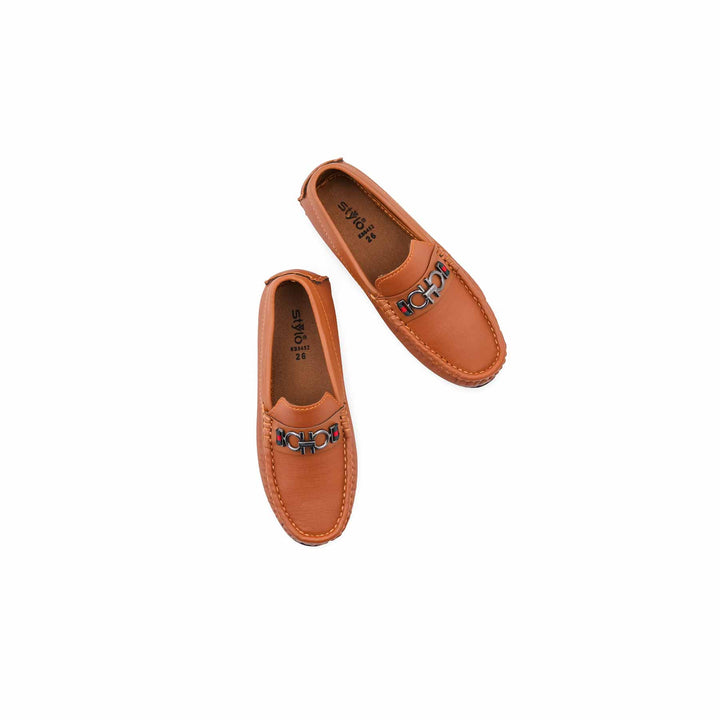 Boys Mustard Formal Moccasin KD8452