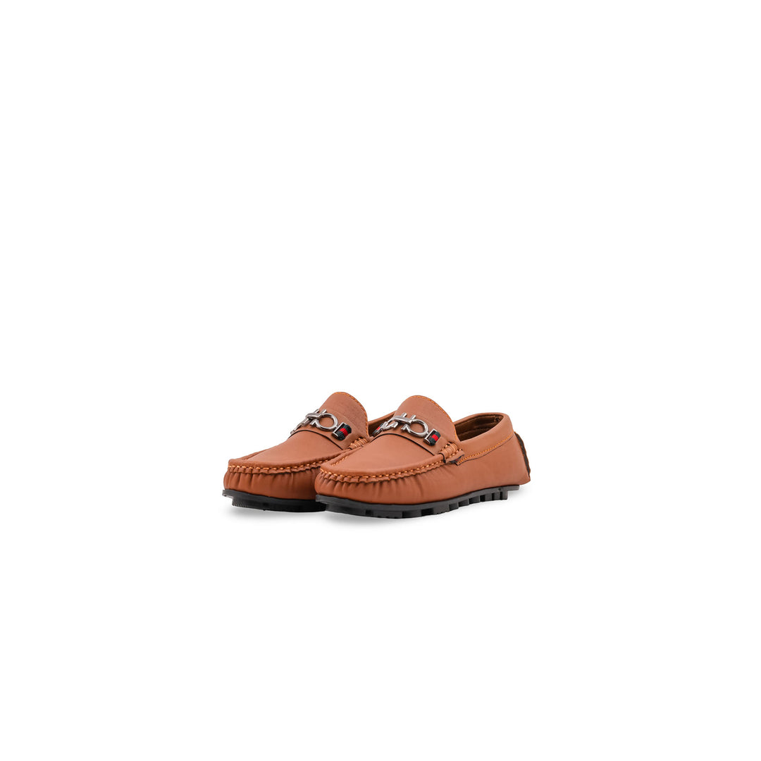 Boys Mustard Formal Moccasin KD8452
