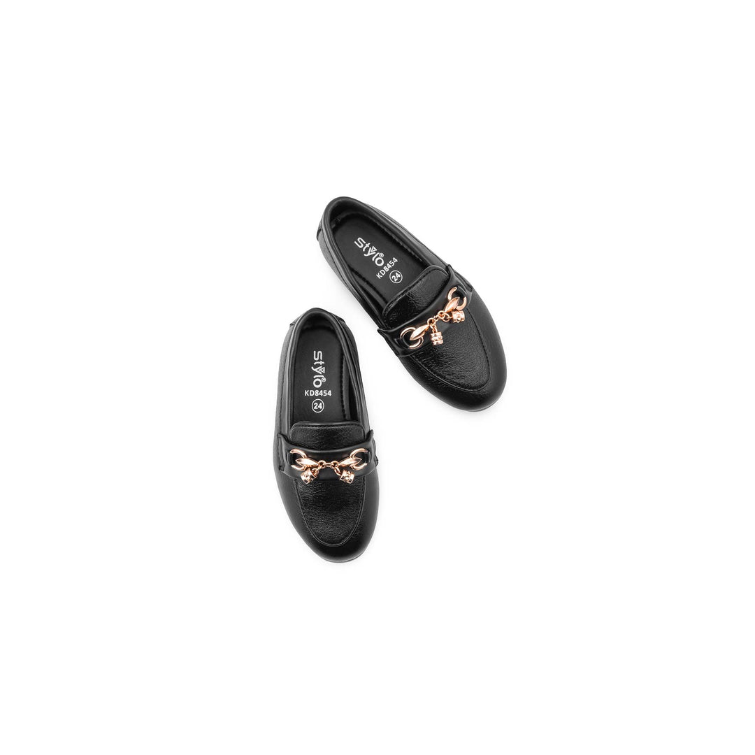Boys Black Formal Shoes KD8454