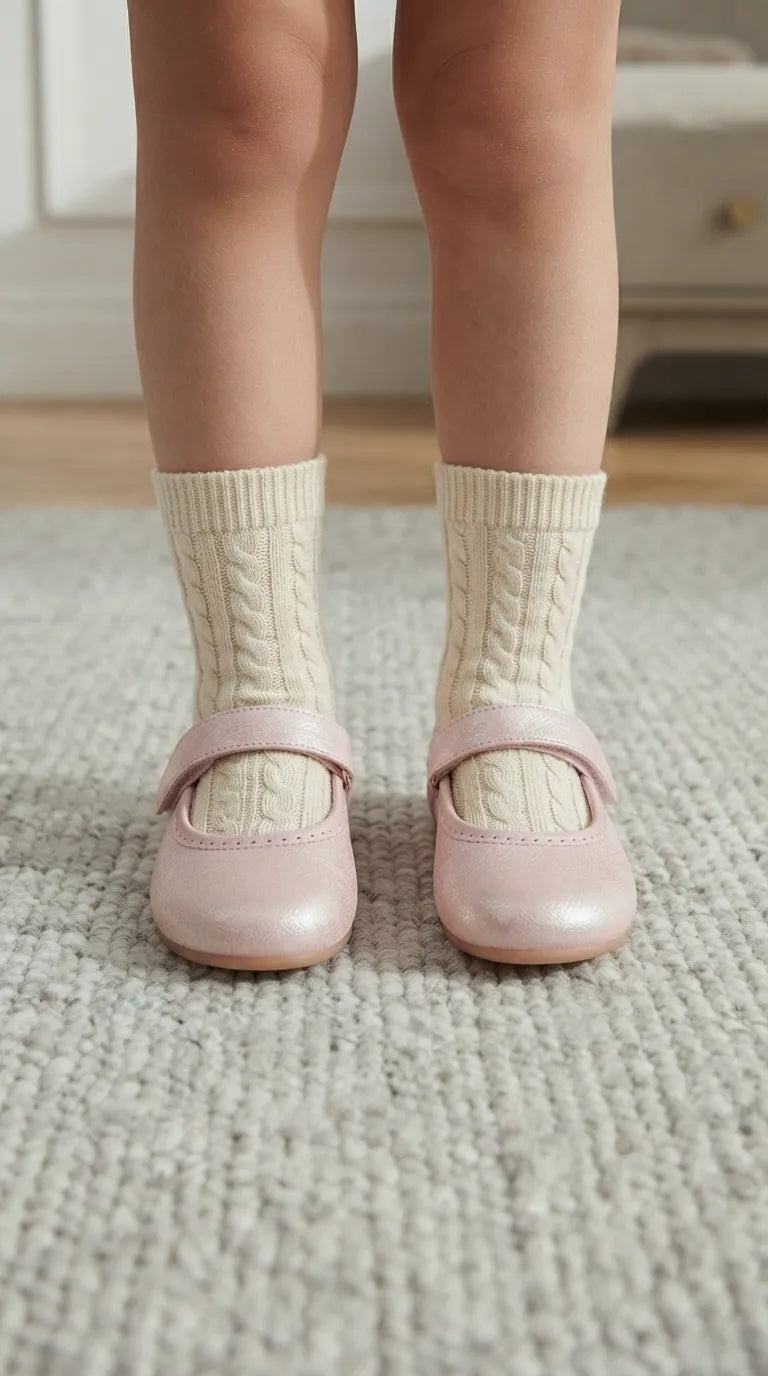 Girls Pink Casual Pumps KD8483