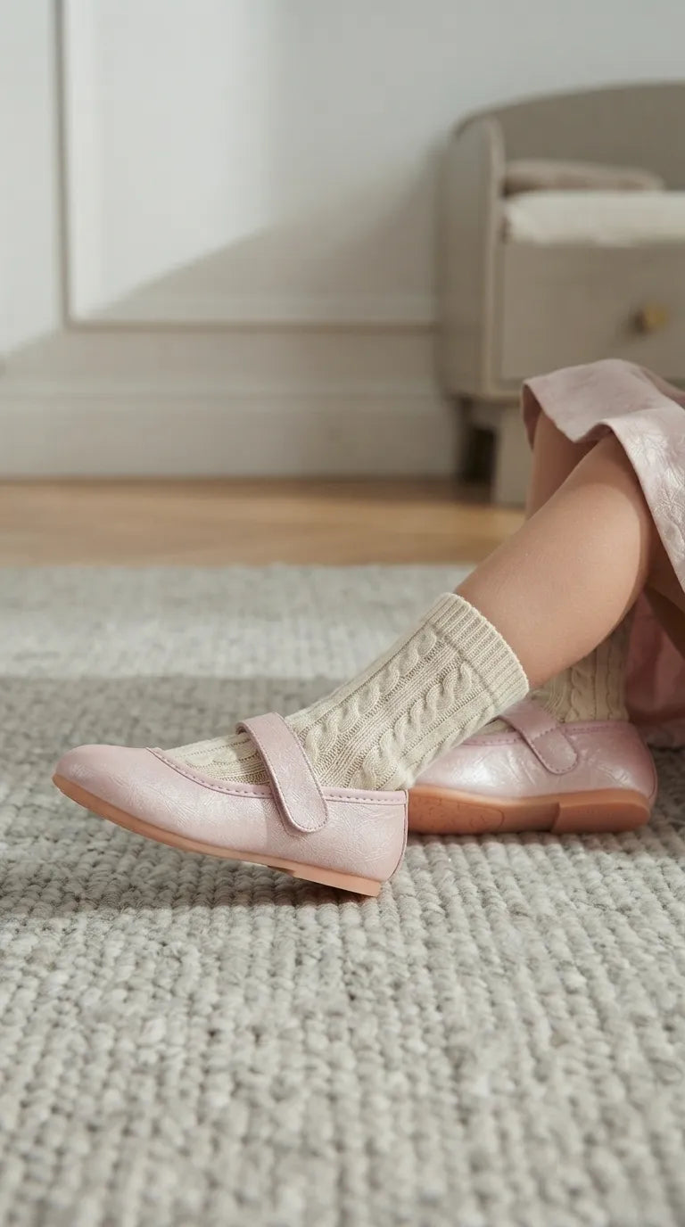 Girls Pink Casual Pumps KD8483