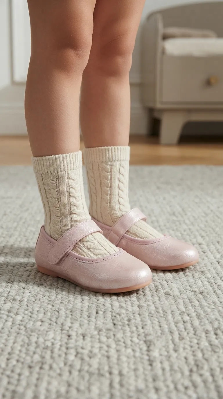 Girls Pink Casual Pumps KD8483