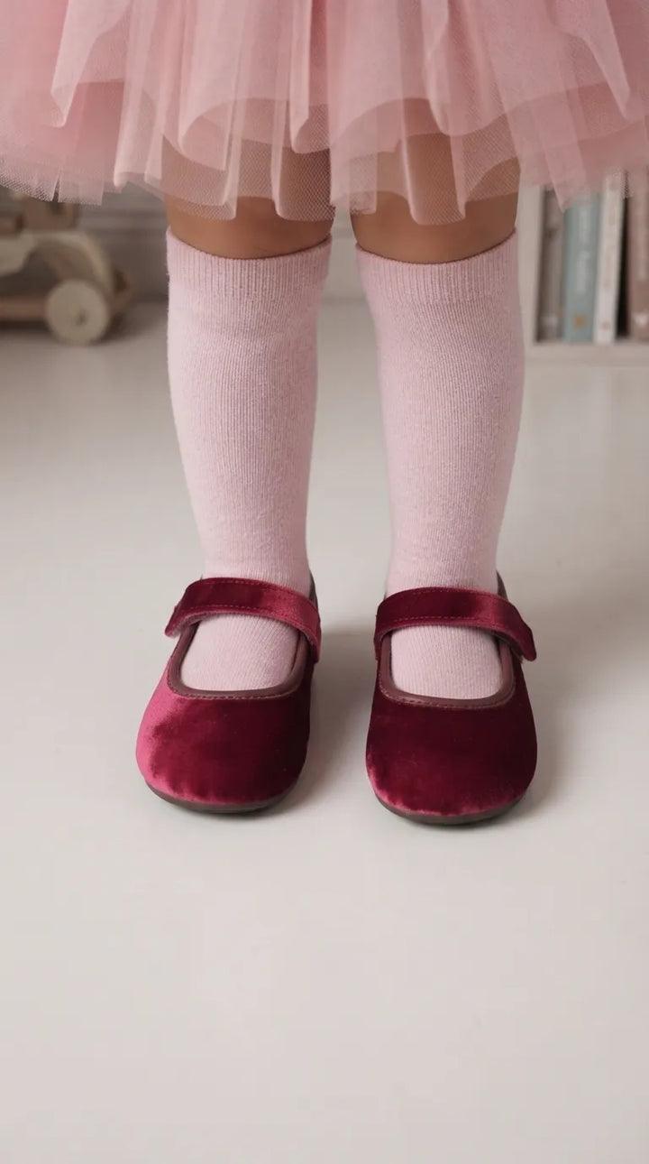 Girls Maroon Casual Pumps KD8484