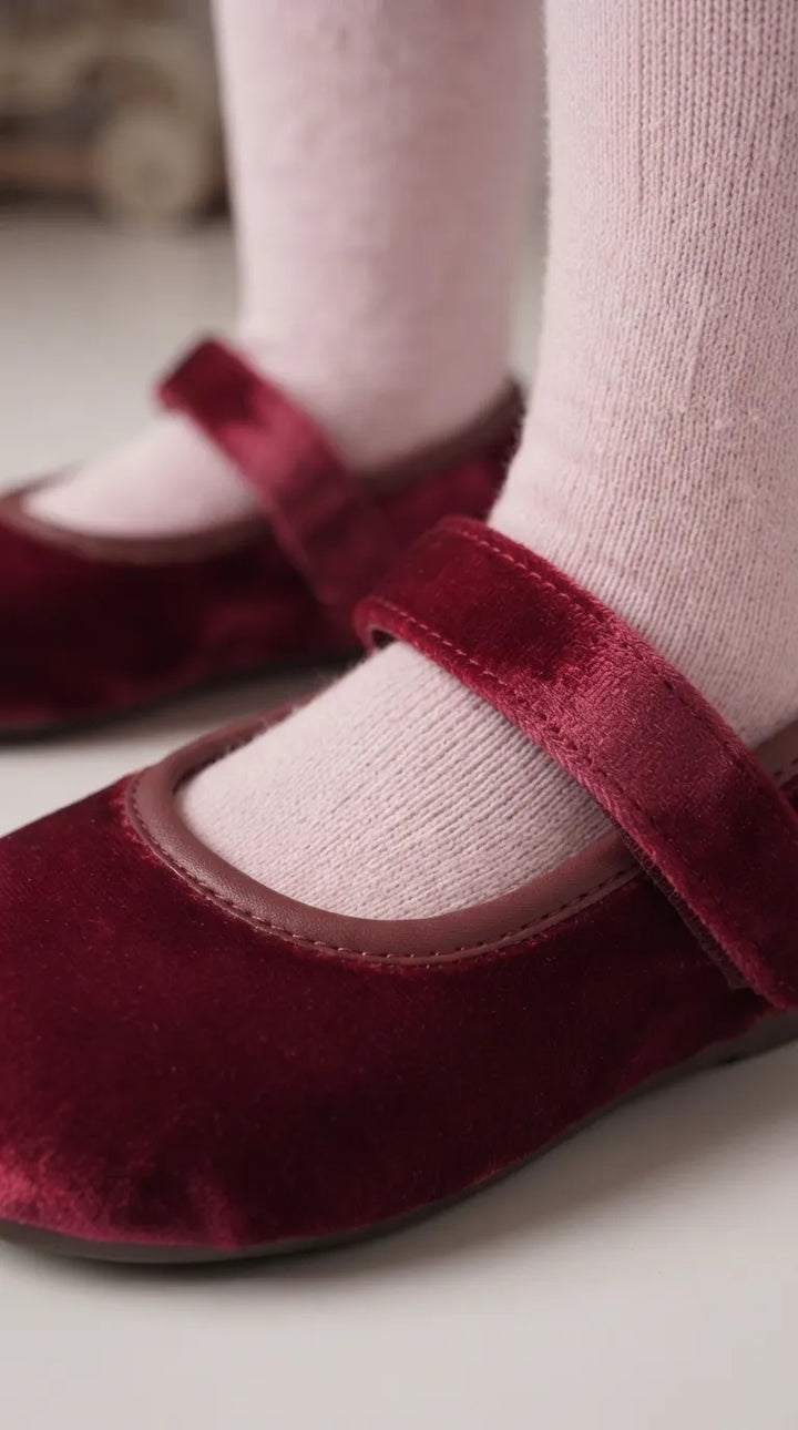 Girls Maroon Casual Pumps KD8484