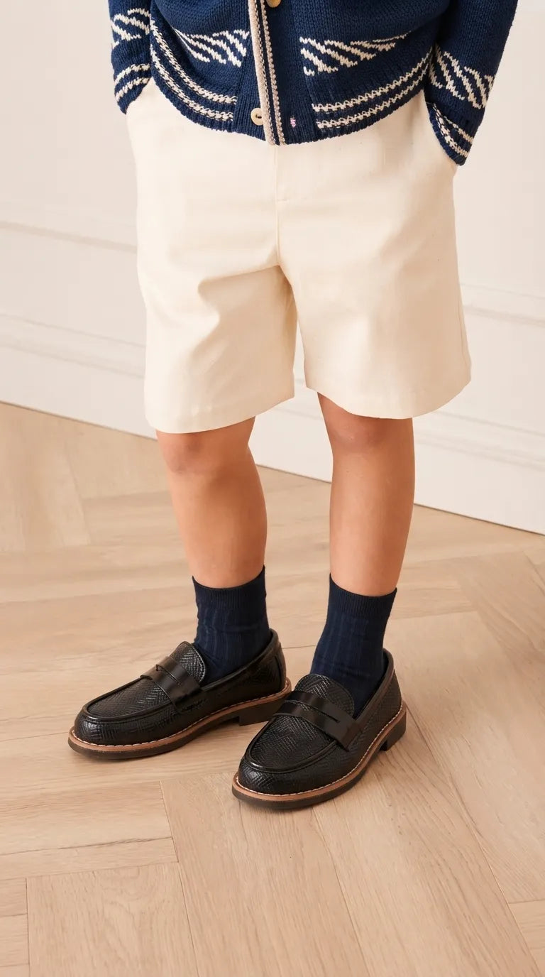 Boys Black Formal Shoes KD8491