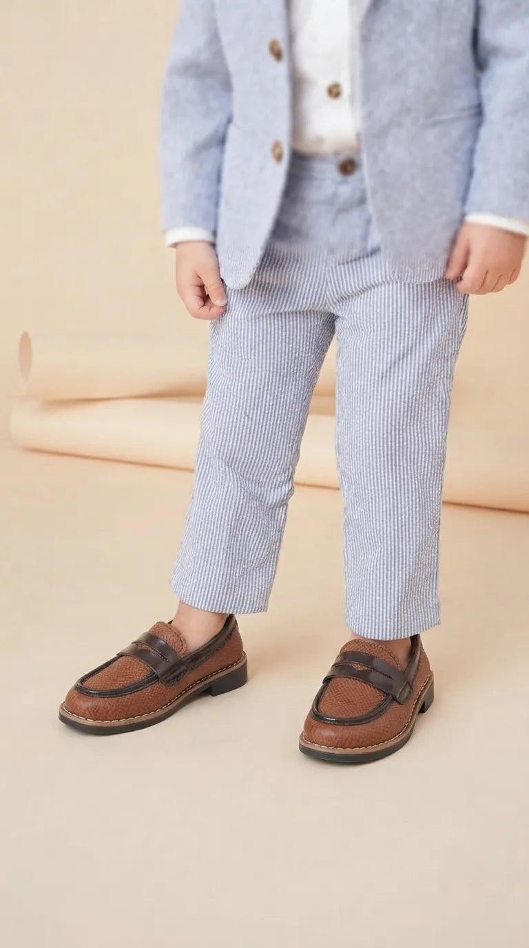 Boys Brown Formal Shoes KD8491