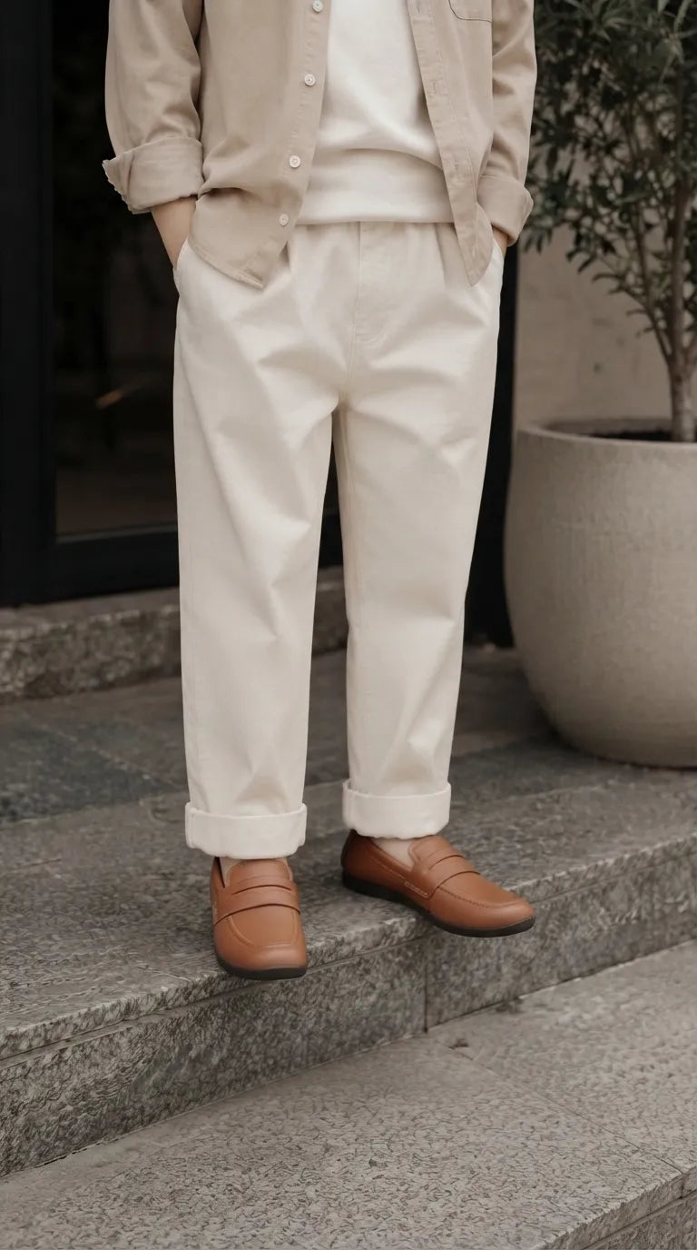 Boys Mustard Formal Moccasin KD8502