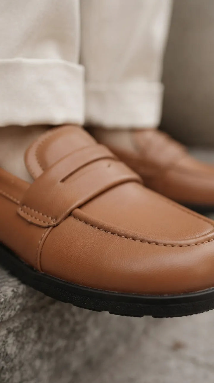 Boys Mustard Formal Moccasin KD8502