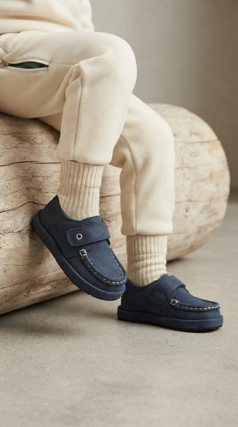 Babies Navy Casual Booties KD8507