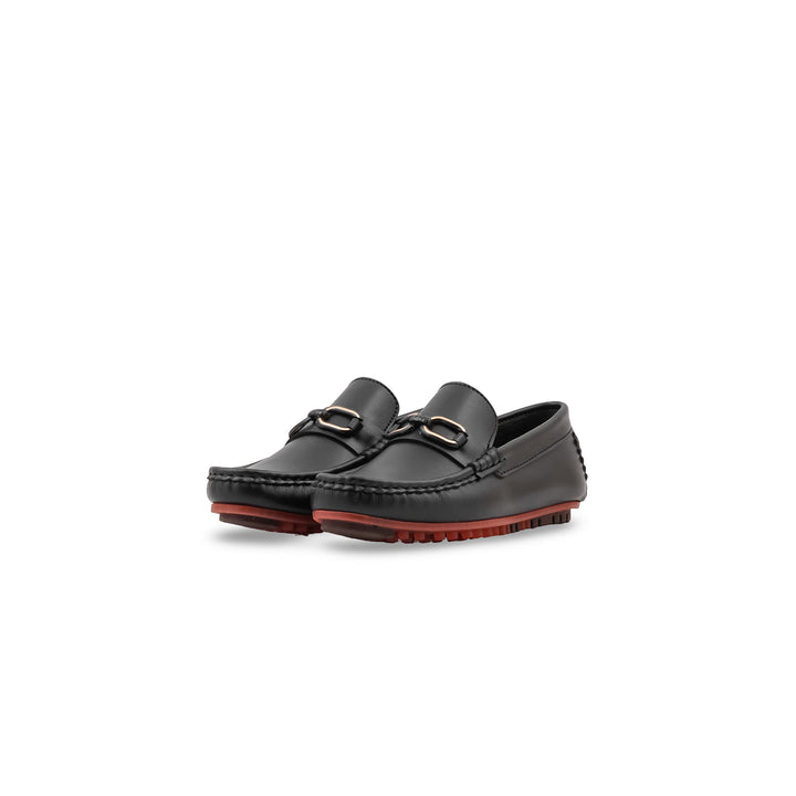Boys Black Formal Moccasin KD8510