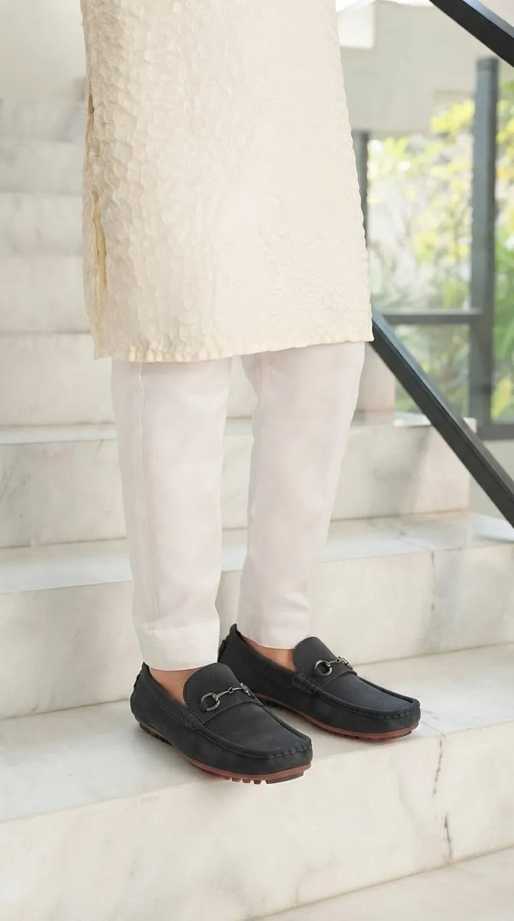 Boys Black Formal Moccasin KD8512