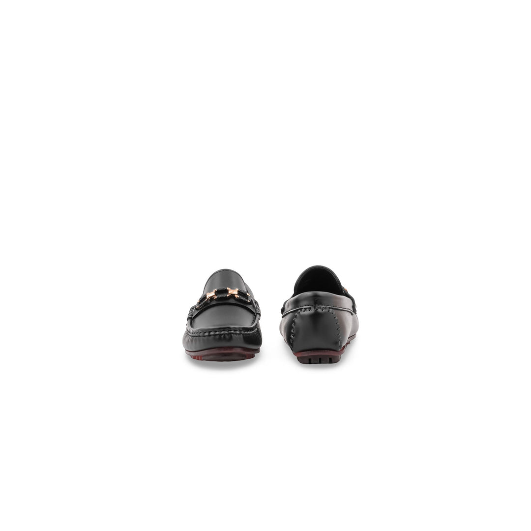 Boys Black Formal Moccasin KD8513