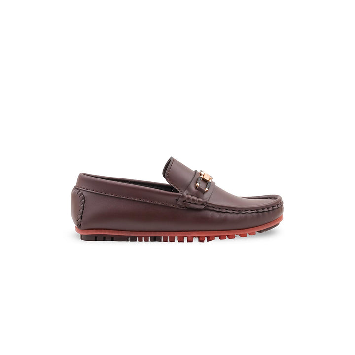 Boys Brown Formal Moccasin KD8513