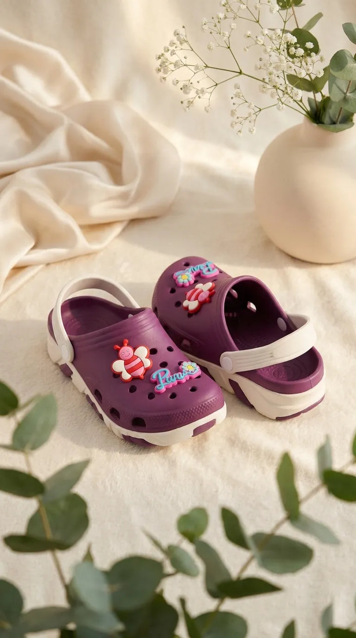 Girls Purple Casual Flip Flop KD8531