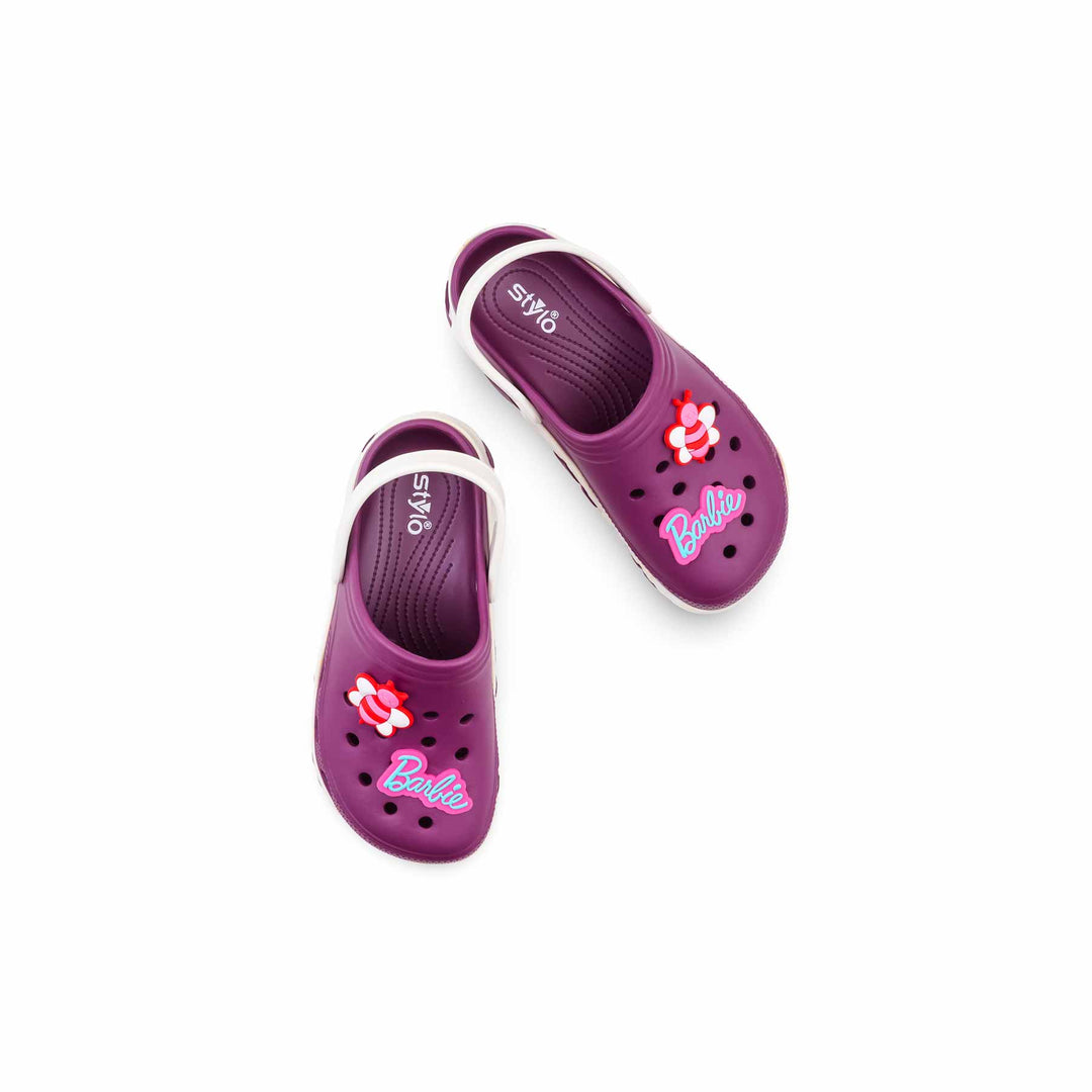 Girls Purple Casual Flip Flop KD8532
