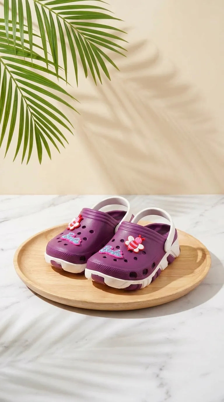 Girls Purple Casual Flip Flop KD8532
