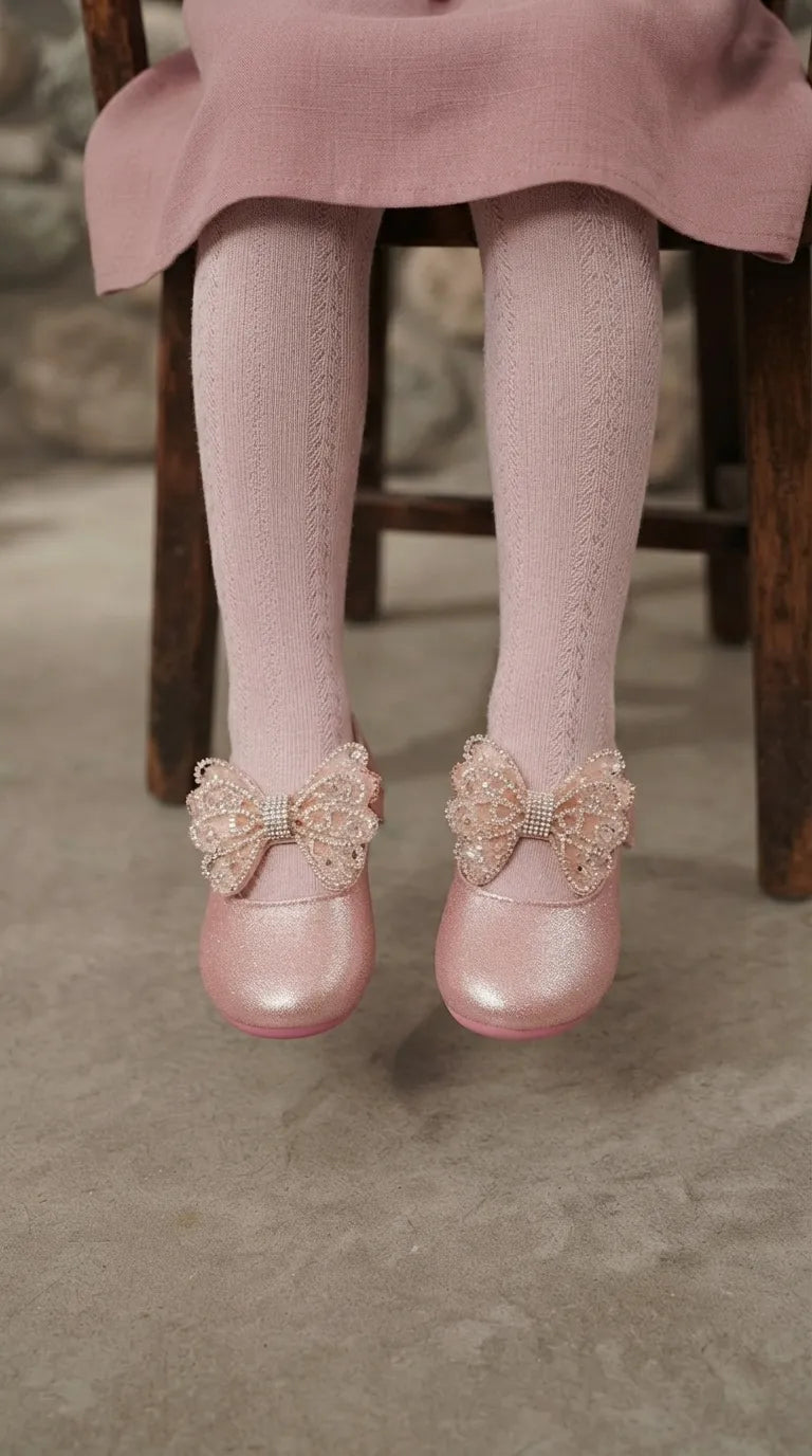 Girls Pink Fancy Pumps KD8544