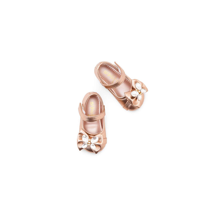 Girls Peach Fancy Pumps KD8547