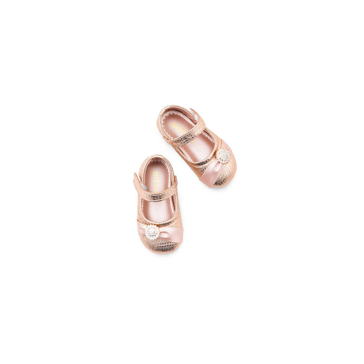 Girls Peach Fancy Pumps KD8548