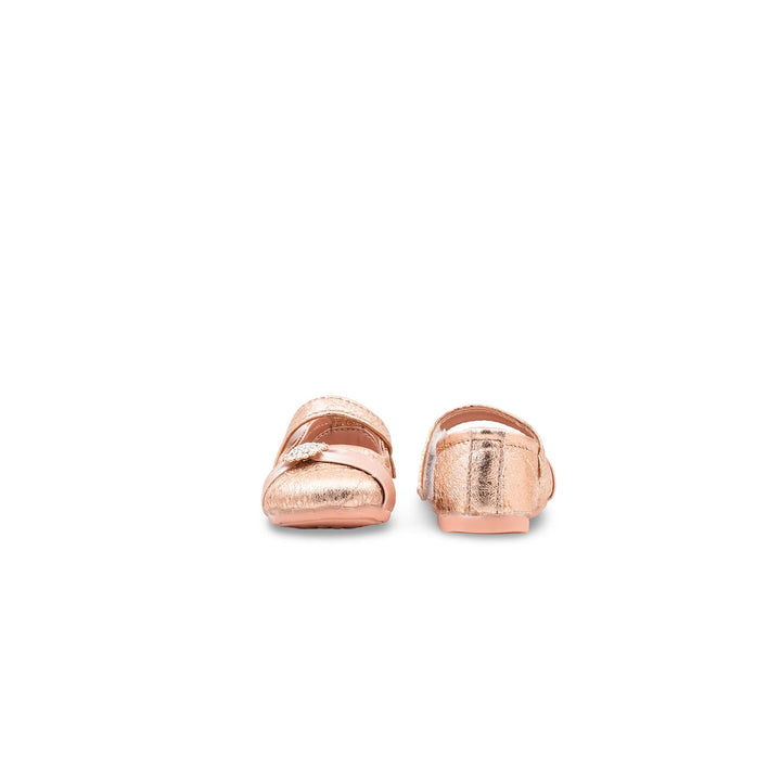 Girls Peach Fancy Pumps KD8548