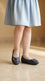 Girls Navy Casual Pumps KD8558