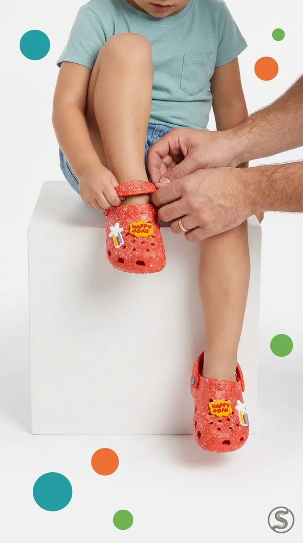 Girls Red Casual Flip Flop KD8584