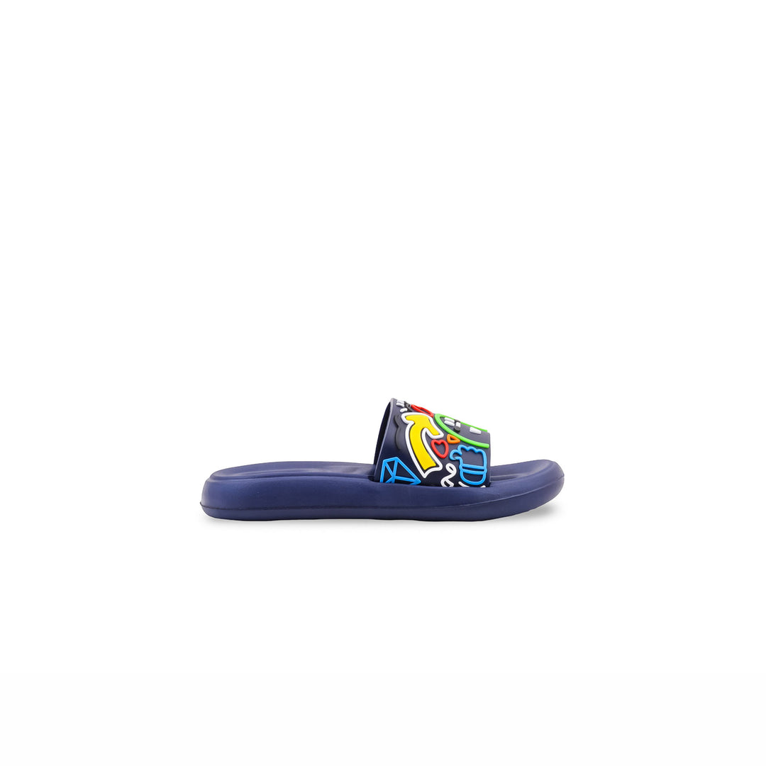 Boys Navy Casual Flip Flop KD8595