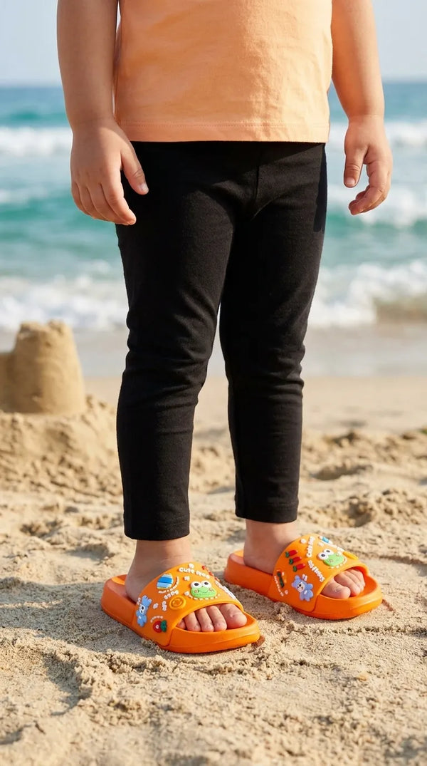 Boys Orange Casual Flip Flop KD8602