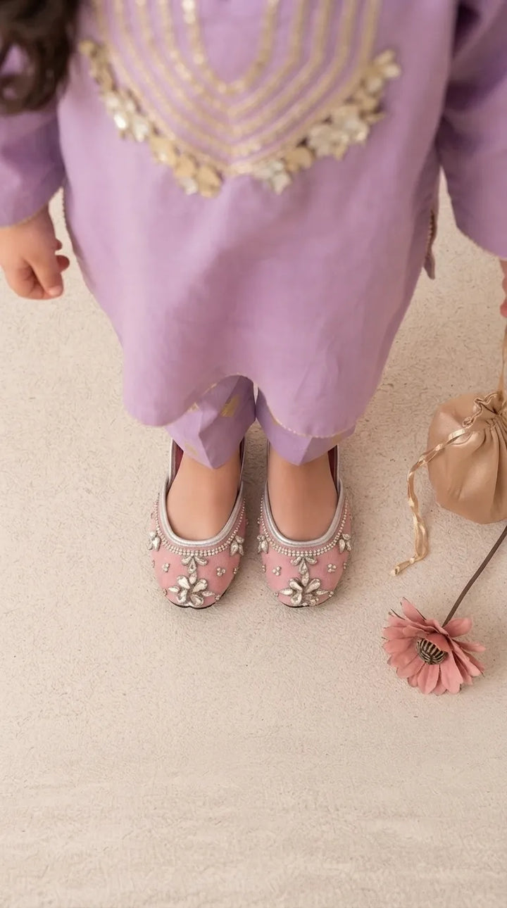 Girls Pink Fancy Khussa KD8649