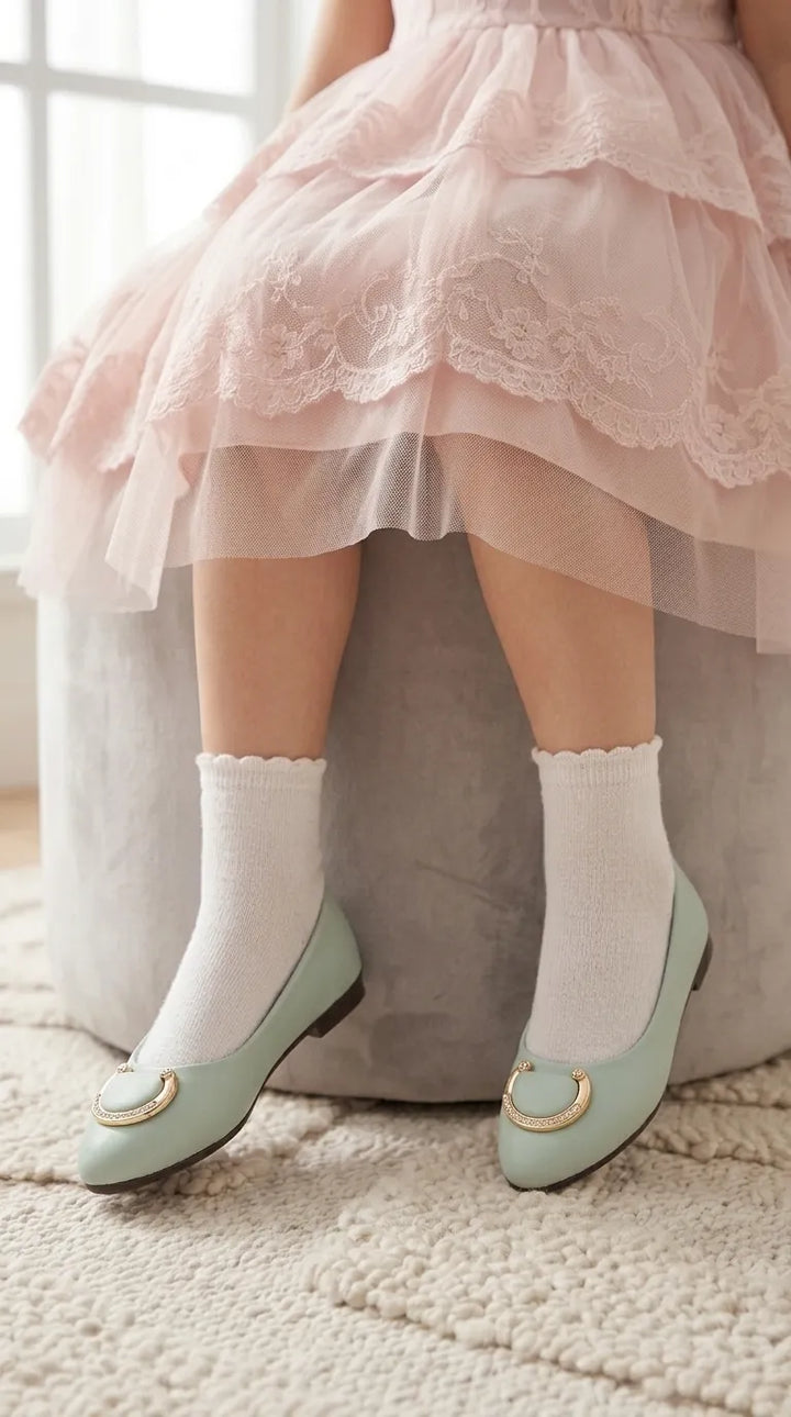 Girls PISTAGREEN Formal Pumps KD8663