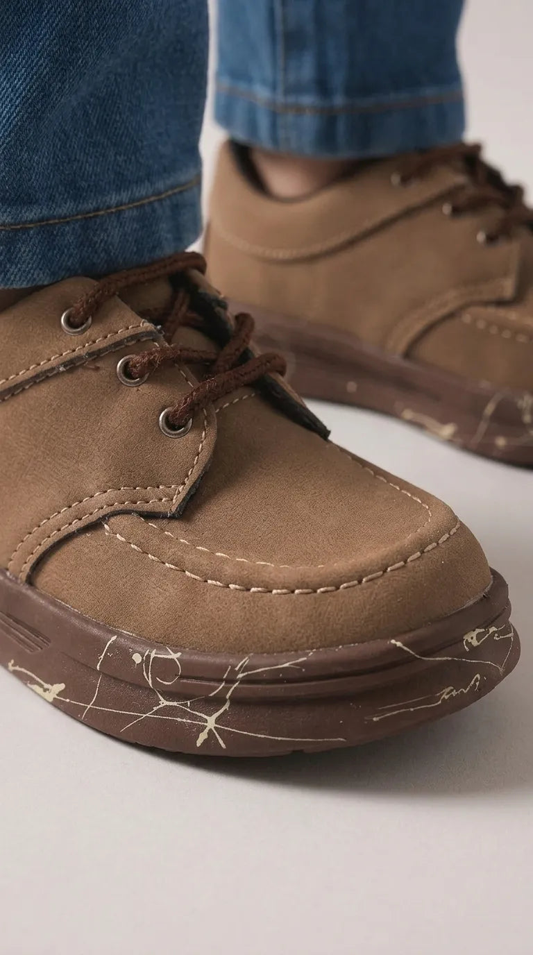 Boys Brown Casual Jogger KD8708