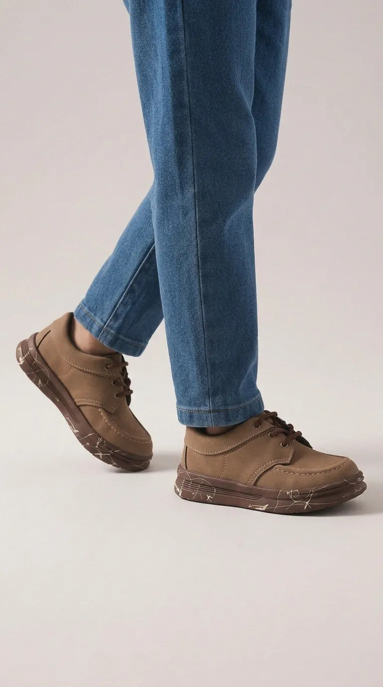 Boys Brown Casual Jogger KD8708