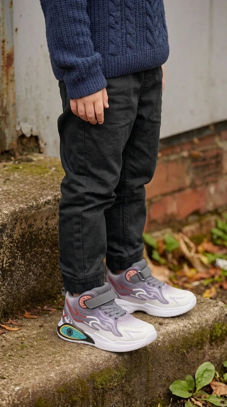Boys Grey Casual Jogger KD8718