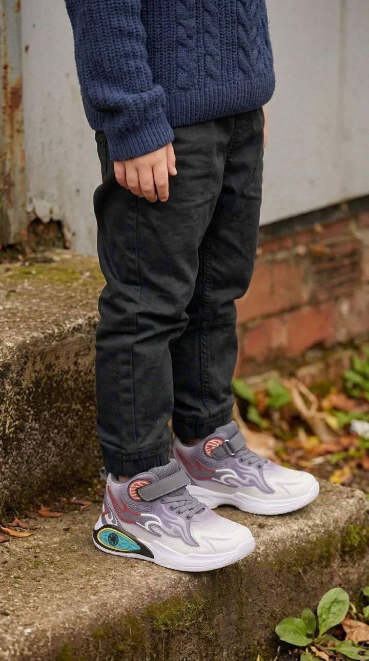 Boys Grey Casual Jogger KD8718