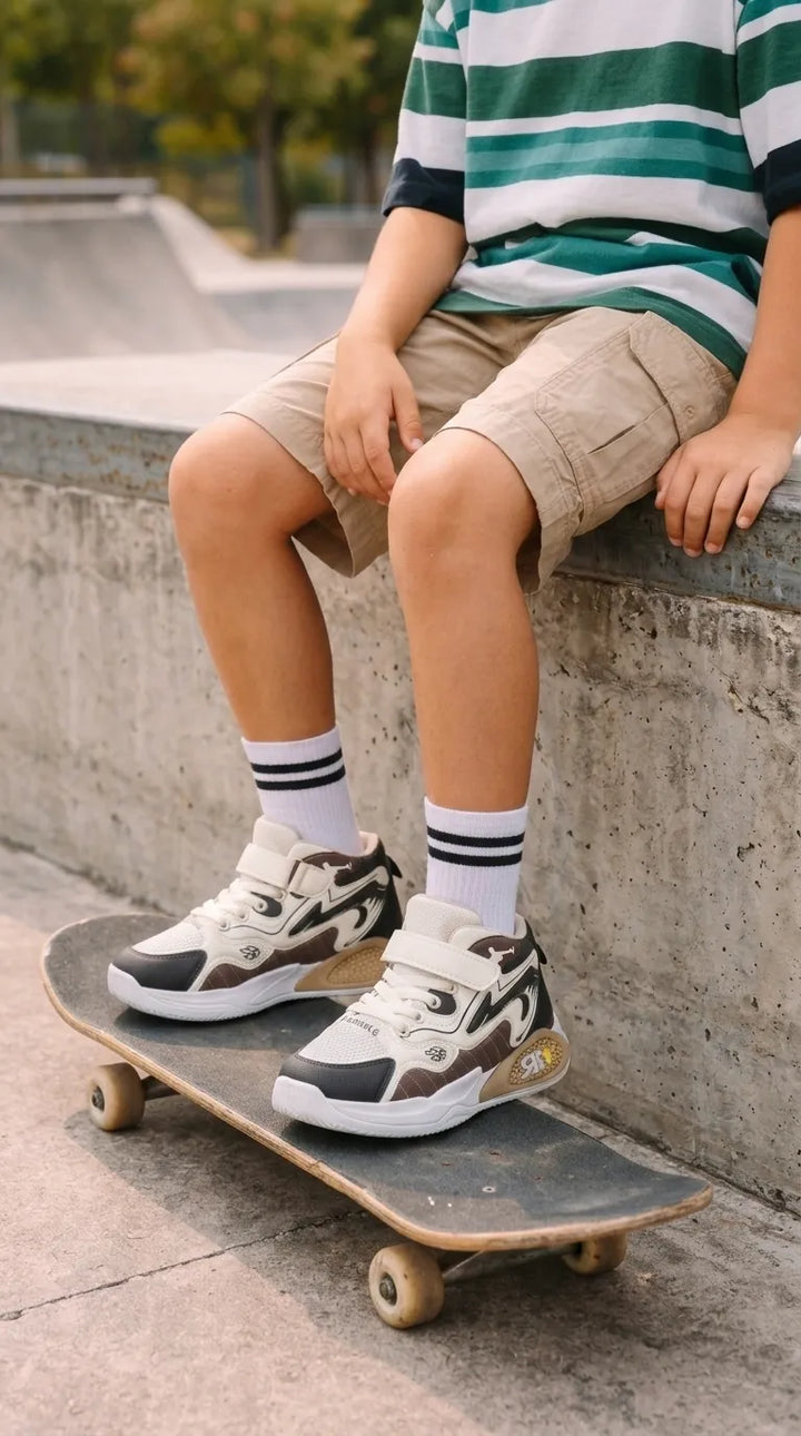 Boys Brown Formal Long Shoes KD8719