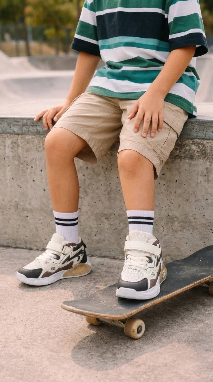 Boys Brown Formal Long Shoes KD8719