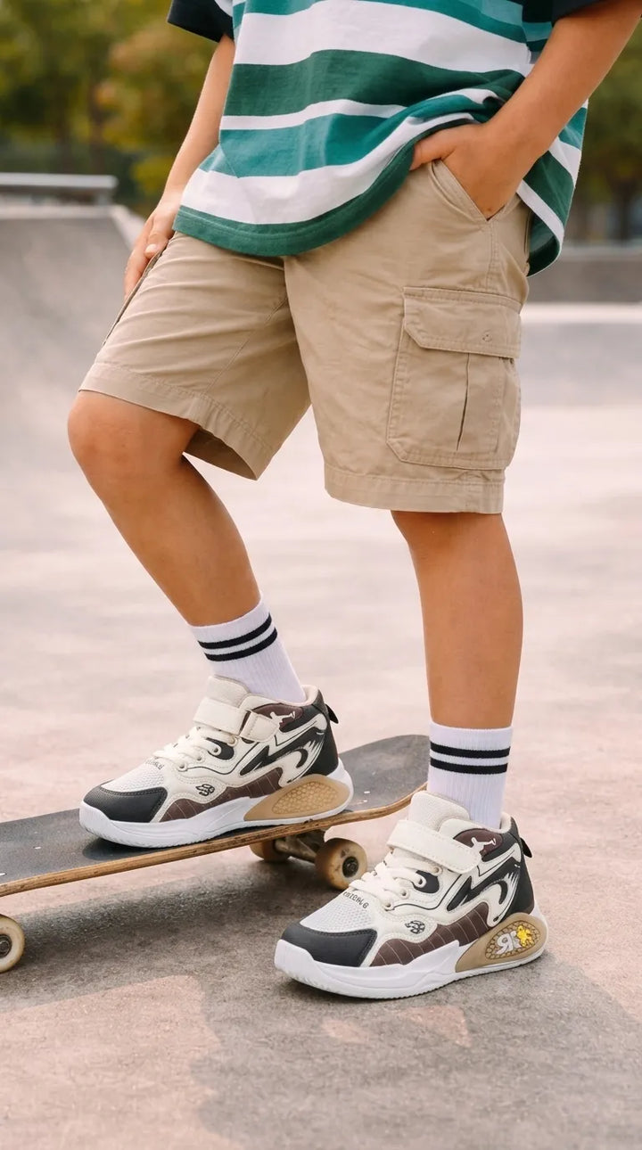 Boys Brown Formal Long Shoes KD8719