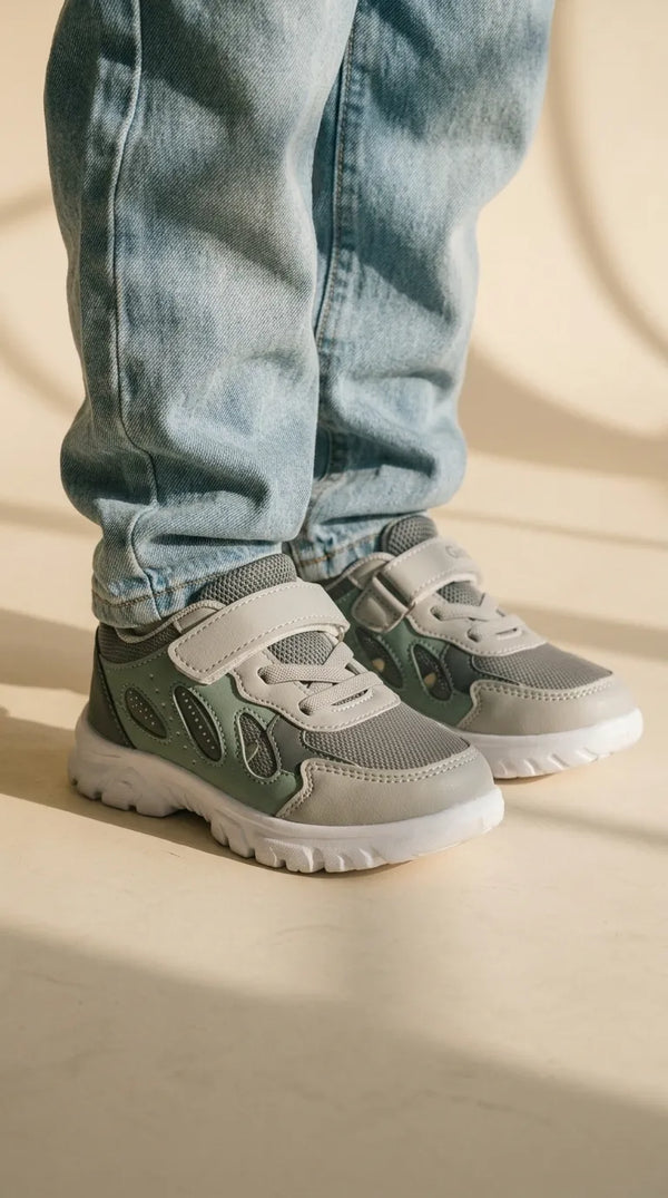 Babies Grey Casual Booties KD8720
