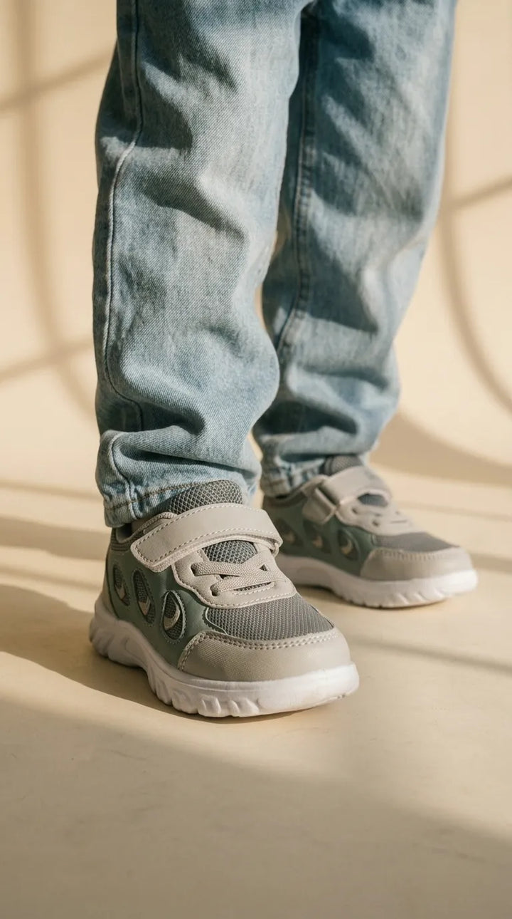 Babies Grey Casual Booties KD8720