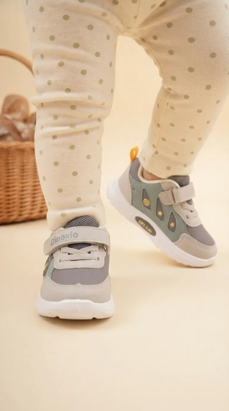 Babies Grey Casual Booties KD8720