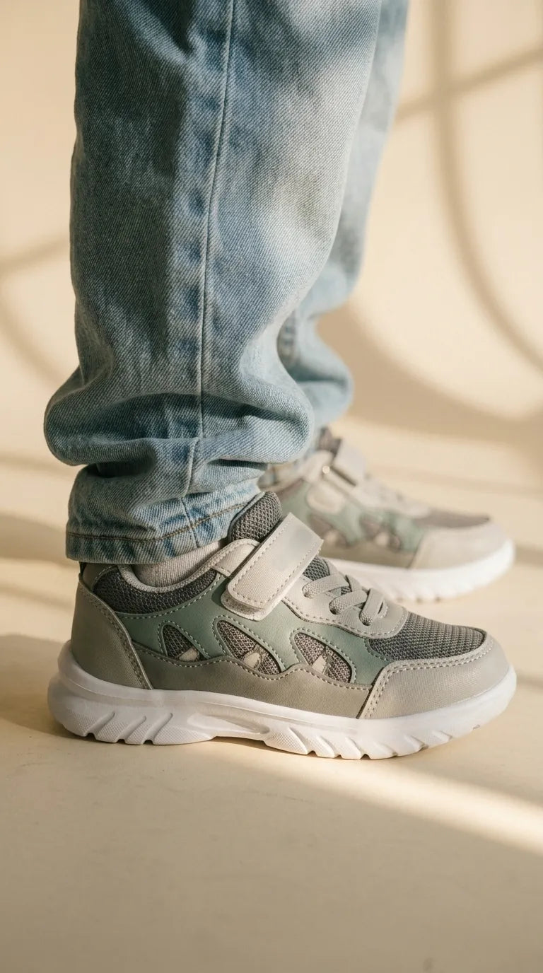 Babies Grey Casual Booties KD8720