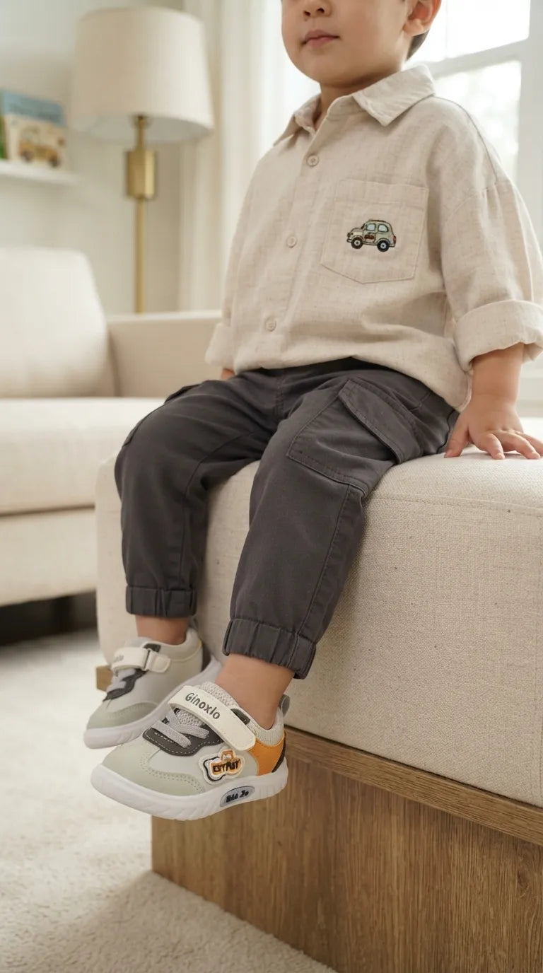 Boys Grey Babies Booties KD8723