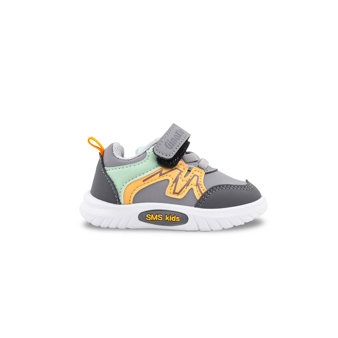Boys Grey Casual Booties KD8724
