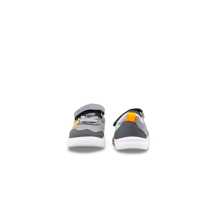 Boys Grey Casual Booties KD8724