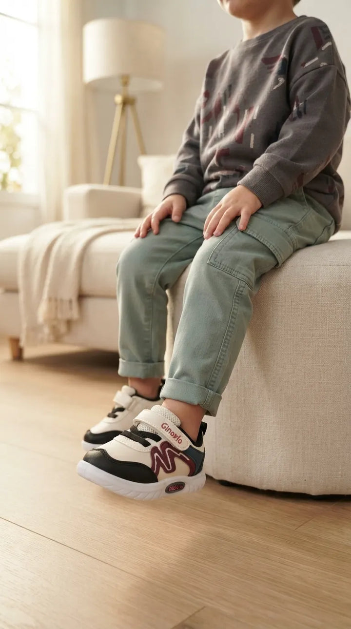 Boys White Casual Booties KD8724