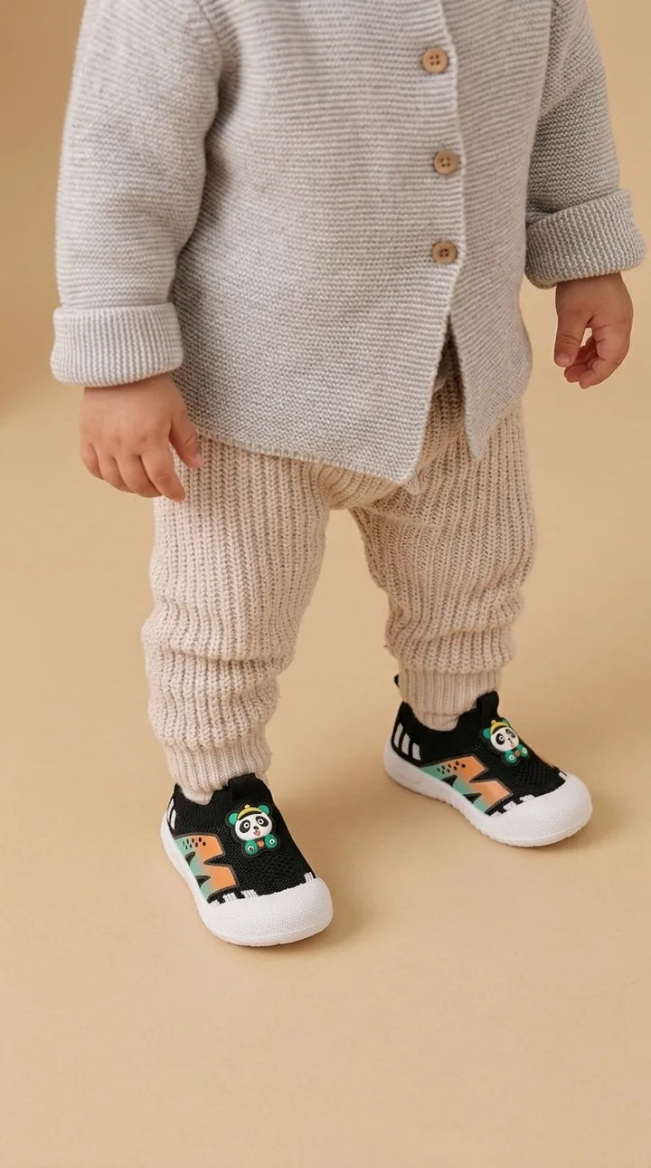 babies-black-casual-booties-kd8730