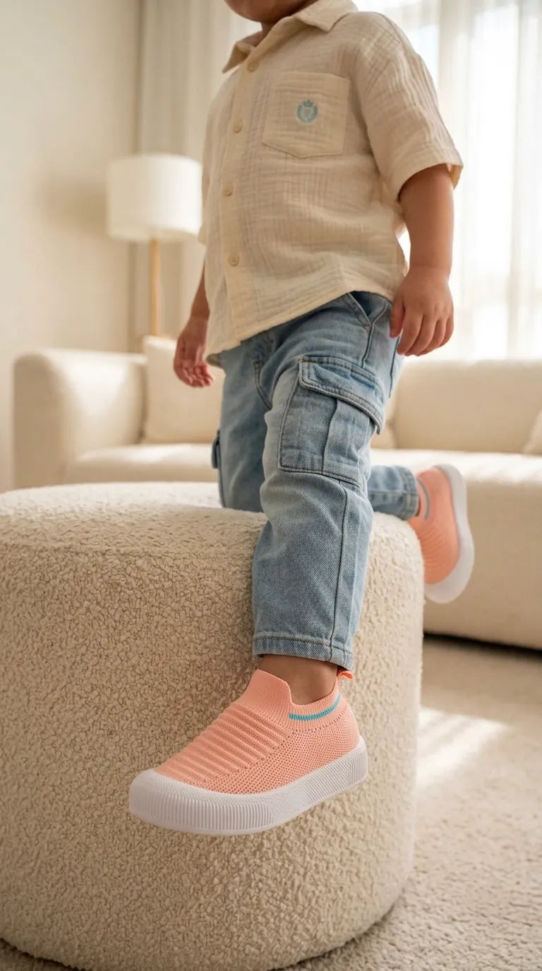 Boys Orange Casual Jogger KD8737