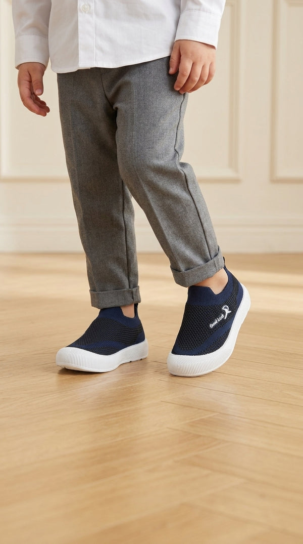 Boys Navy Casual Canvas KD8740