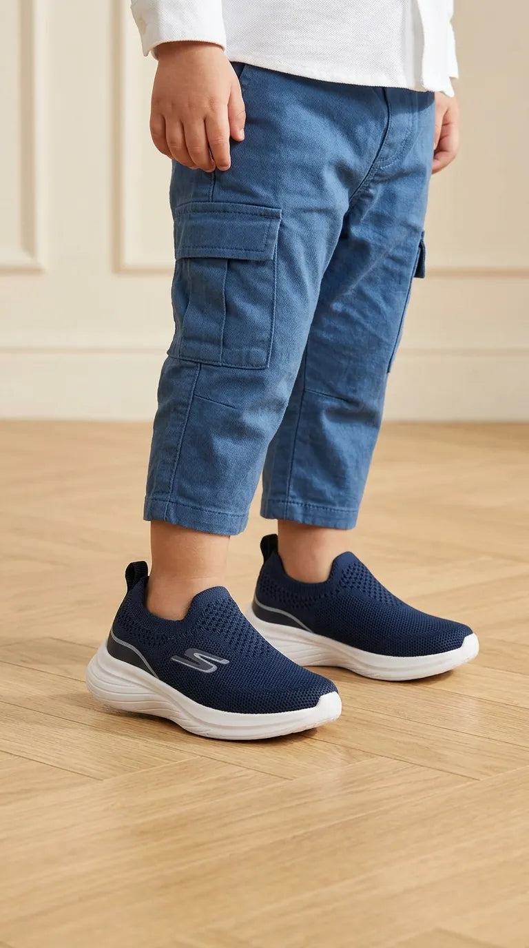Boys Navy Casual Canvas KD8744